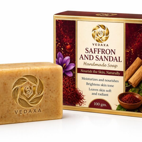 Vedaxa Handmade Saffron & Sandal Soap