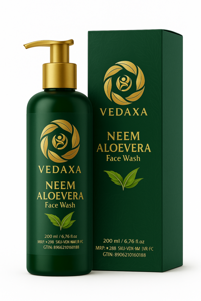 Vedaxa Neem Aloe Vera Face Wash, acne control face wash