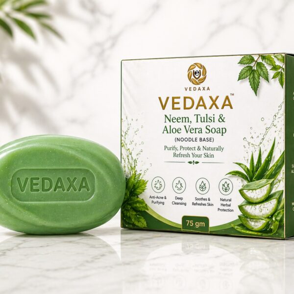 Vedaxa Neem Tulsi & Aloe Vera Handmade Soap