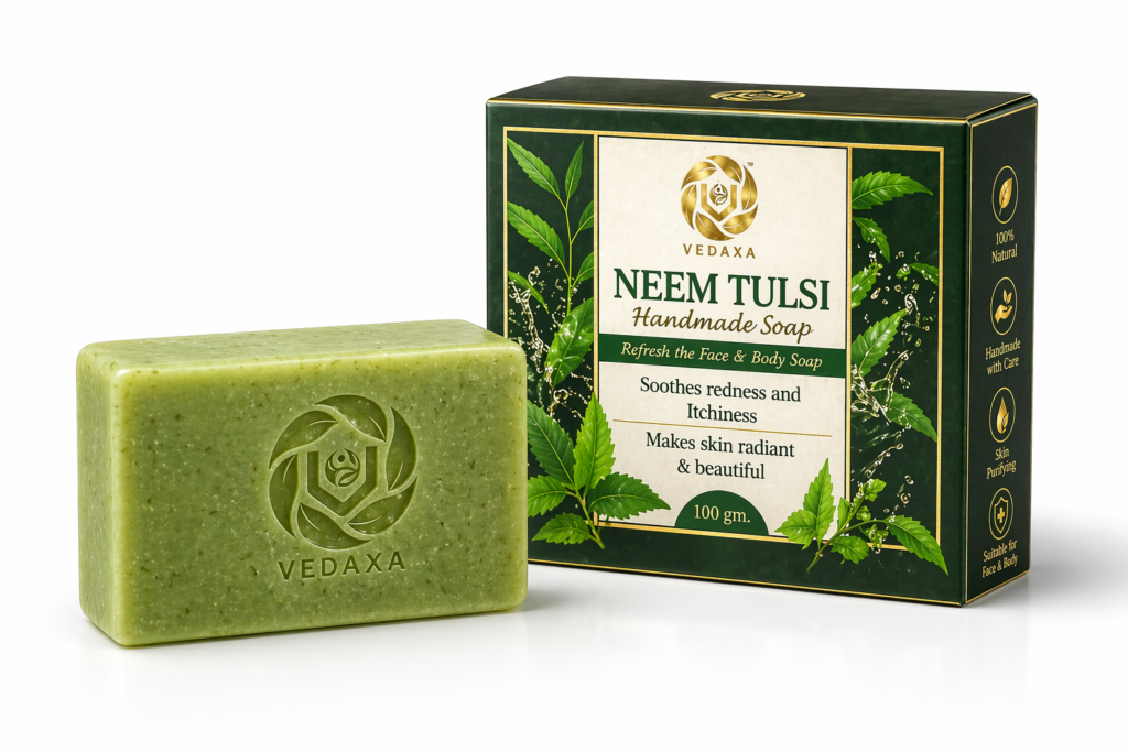Vedaxa Neem Tulsi Handmade Soap