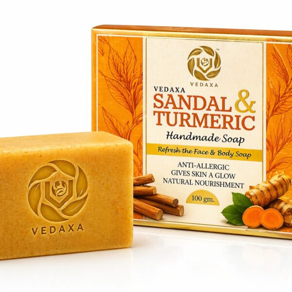 Vedaxa Sandal & Turmeric Handmade Soap