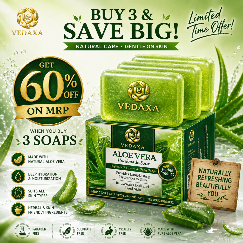 Vedaxa Aloe Vera Handmade Soap Combo Pack