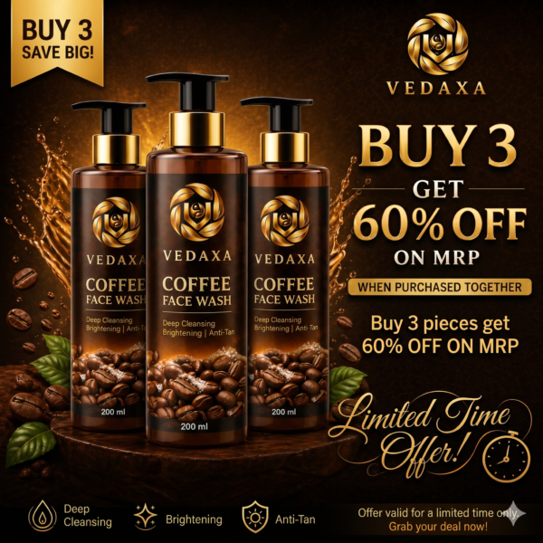 Vedaxa Coffee Face wash Combo Pack