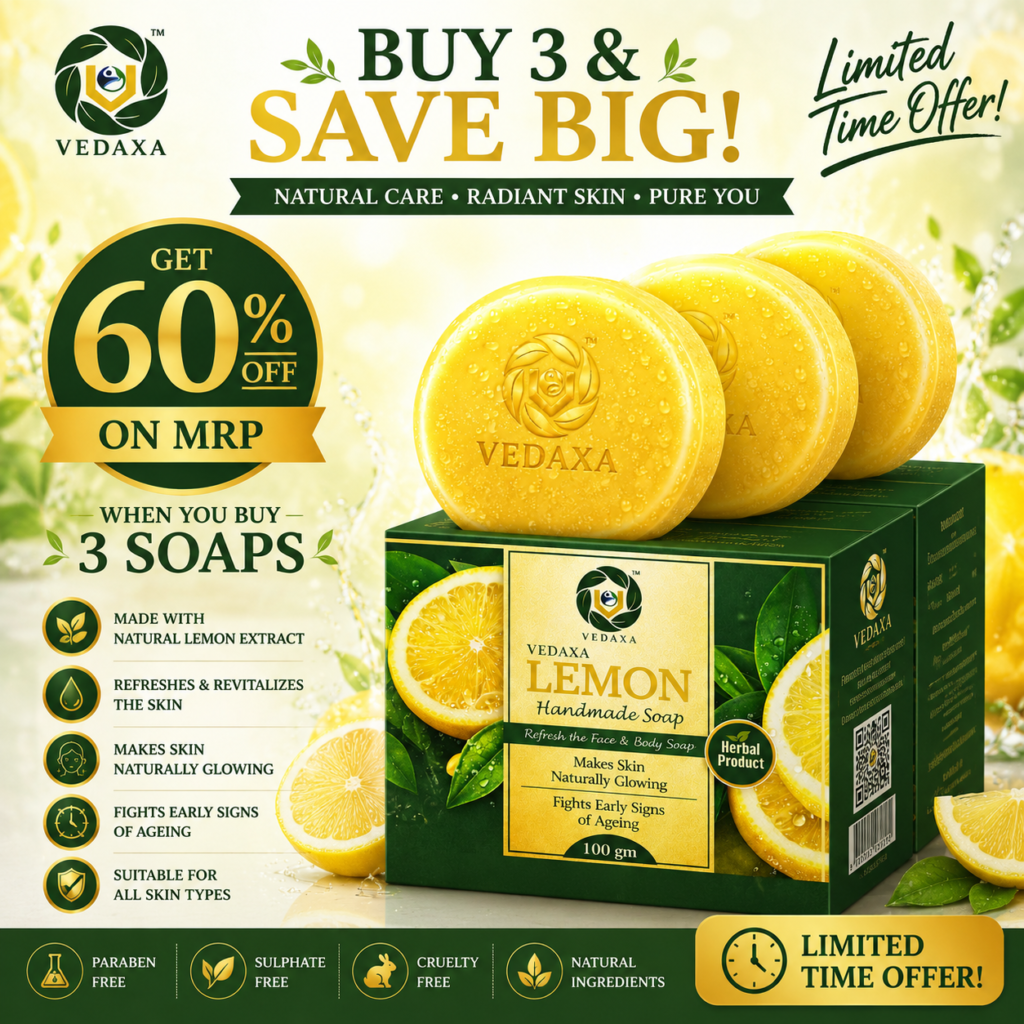 Vedaxa Lemon Handmade Soap Combo Pack