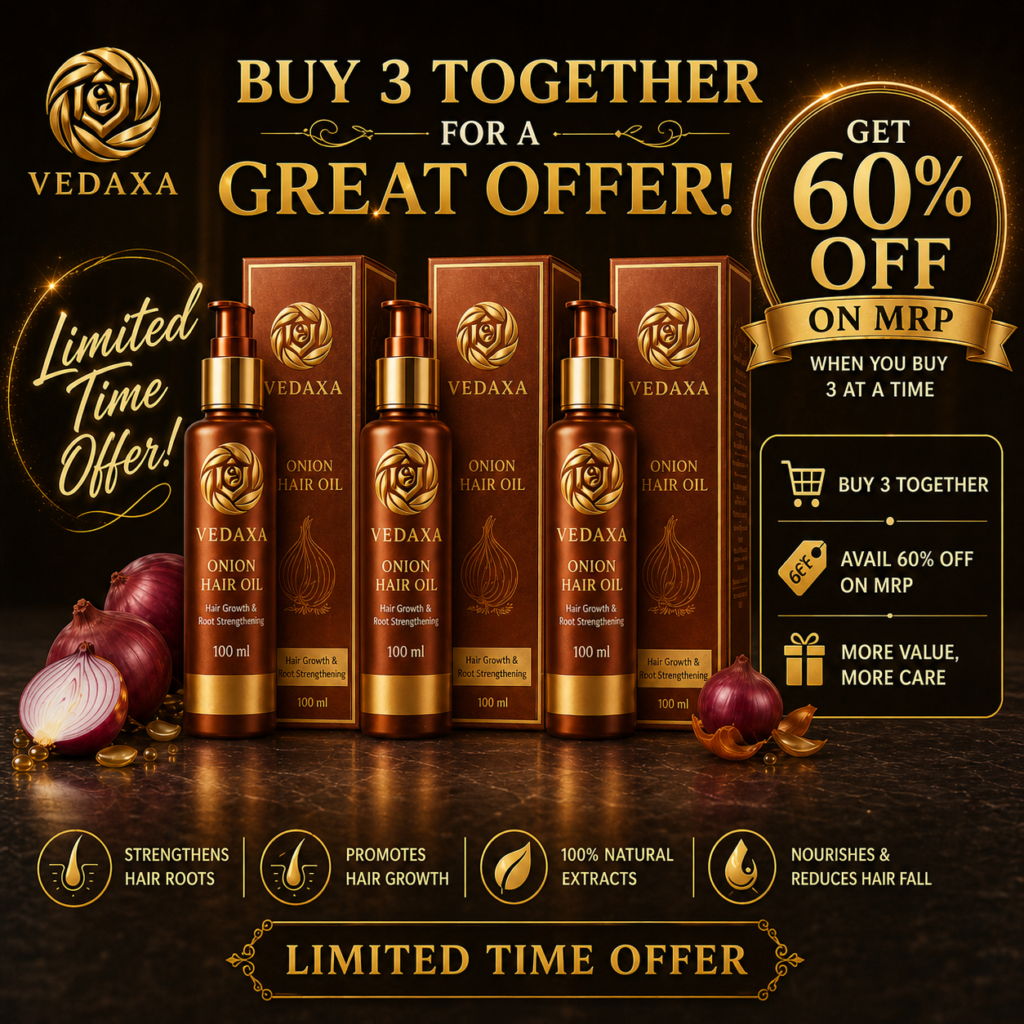 Vedaxa Onion Hair Oil Combo Pack
