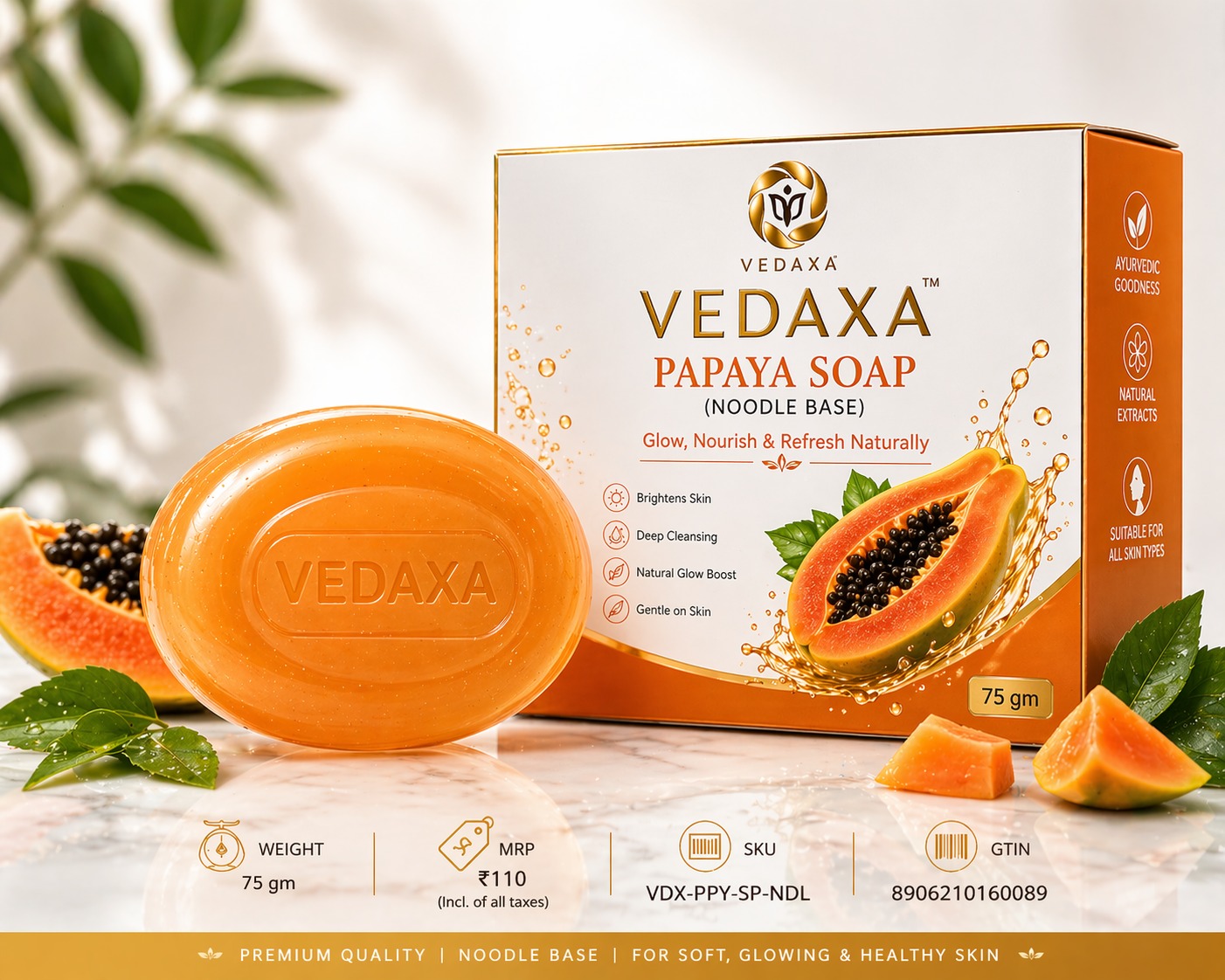Vedaxa Papaya Soap Noodle Base Vedaxa Papaya Soap Noodle Base