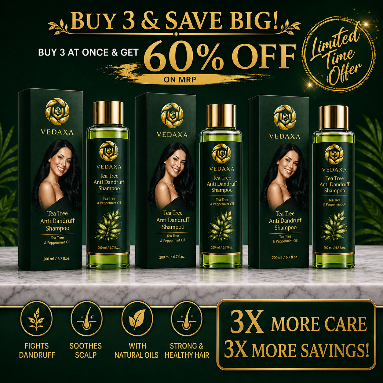 Vedaxa Tea Tree Anti Dandruff Shampoo Vedaxa Tea Tree Anti Dandruff Shampoo