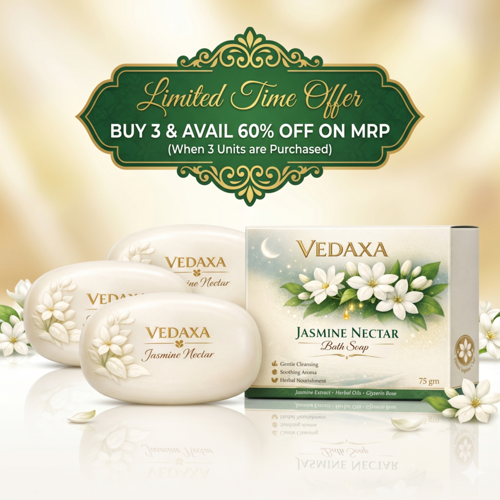 Vedaxa Jasmine Nectar bath soap combo pack