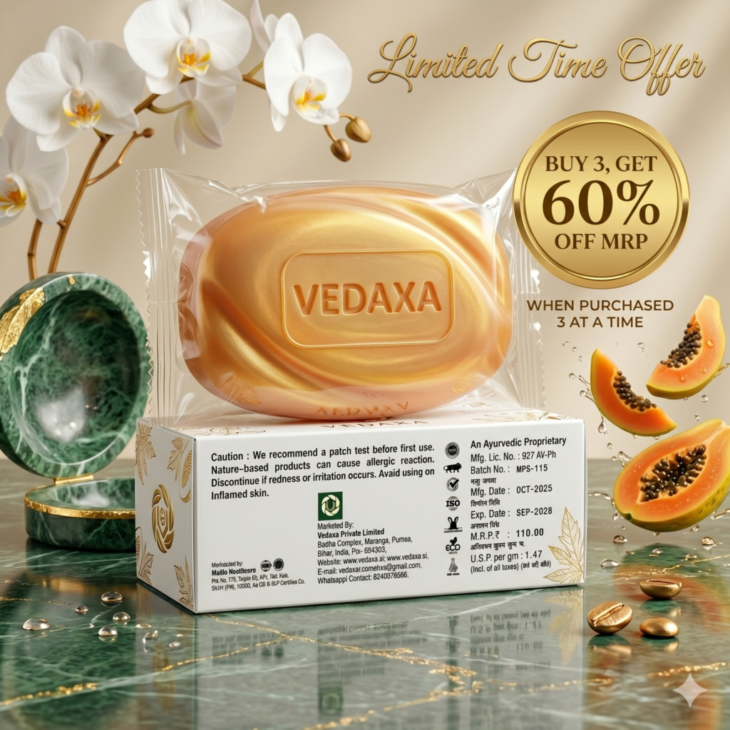Vedaxa Papaya soap (Noodle Base) combo pack