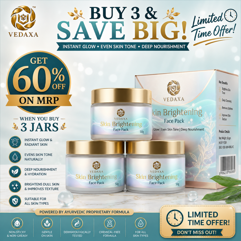 Vedaxa Skin Brightening Face pack combo pack